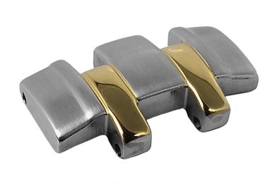 Jacques Lemans | 1 Bandglied 18mm Edelstahl silber/gelbgold | 1-1117N