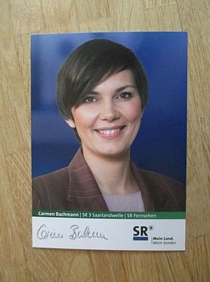 SR Moderatorin Carmen Bachmann - handsigniertes Autogramm!!!