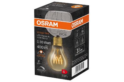 OSR LEDFil. Birne E27 4,8W klar