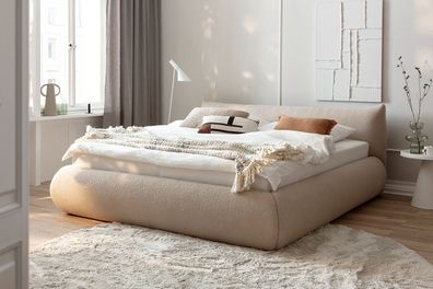 Polsterbett Fortello 160x200 Stoff Marieta cappuccino
