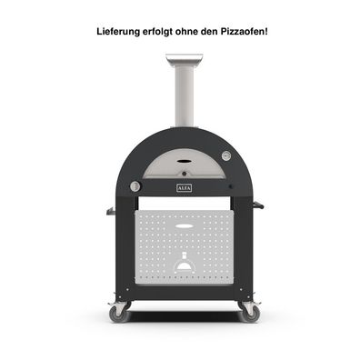 Alfa Forni Unterbau 3 Pizze für Moderno Pizzaofen Schwarz BF-3P-NEGO