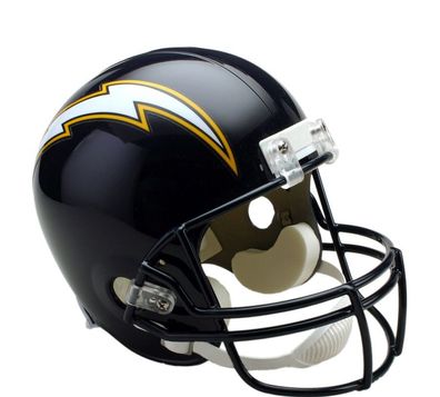 NFL San Diego Chargers 1988-2006 VSR4 Throwback Mini Helm Riddell Footballhelm