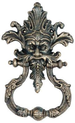 Türklopfer Teufel Faun Figur Skulptur Eisen im Antik-Stil - 33cm (a)