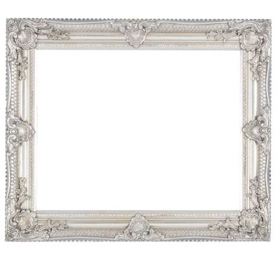 Bilderrahmen Rahmen Gemälde Ölgemälde Innenmaß 40 x 50cm Farbe silber Antik-Stil