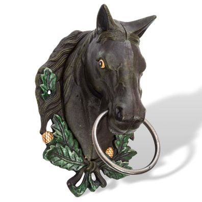 Garderobenhaken Pferd Kleiderhaken Wanddeko Handtuchhalter Gusseisen Antik-Stil