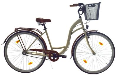 28 Zoll Mädchen Damen City Fahrrad Rad Bike 3 GANG NEXUS Reflex Beige