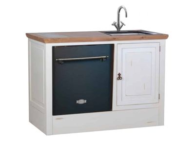 MiaMöbel Mexico Geschirrspülermodul "Old White" groß - links