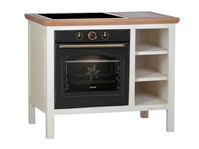 MiaMöbel Mexico Kochmodul "Old White" - Ofen links