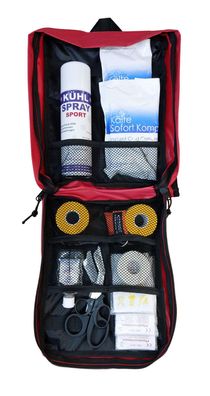 Erste-Hilfe-Rucksack S1 PLUS mit Inhalt nach DIN 13157 + Sport-Ausstattung