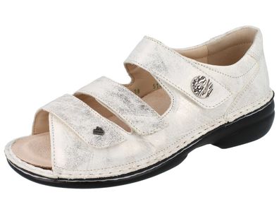 FINN Comfort Damen 96404 Prophylaxe Sandale mit geschlossener Ferse creme weiss Glatt