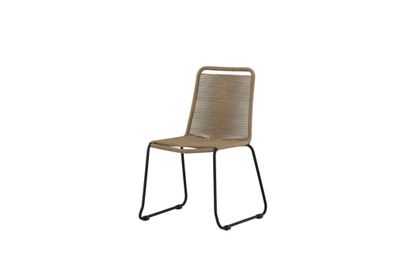 Furnlux Outdoor Dining Chair Lindos Beige & Black 57cm