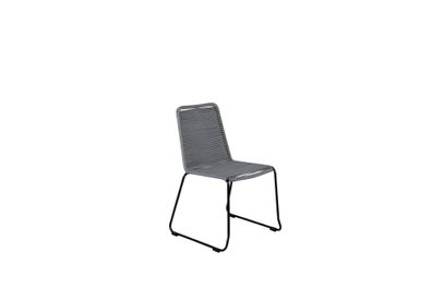 Furnlux Outdoor Dining Chair Lindos Grey & Black 57cm