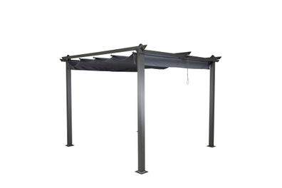 Furnlux Outdoor Pergola Lazio Grey & Black 295cm