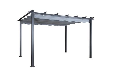 Furnlux Outdoor Pergola Lazio Grey & Black 395cm
