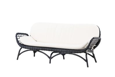 Furnlux Outdoor Sofa Moana White & Black 180cm