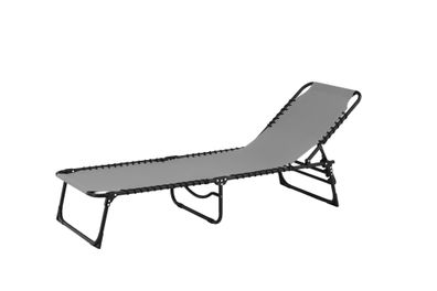 Furnlux Outdoor Sun Lounge Majken Grey & Black 60cm