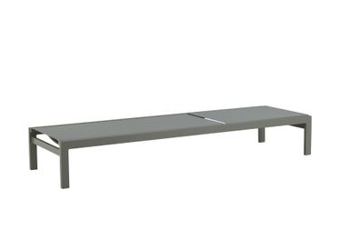 Furnlux Outdoor Sun Lounge Copacabana Grey & Grey Green 60cm