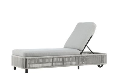 Furnlux Outdoor Sun Lounge Virya Grey & Black 75cm
