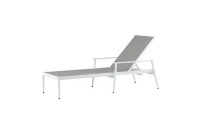Furnlux Outdoor Sun Lounge Break Grey & White 67cm