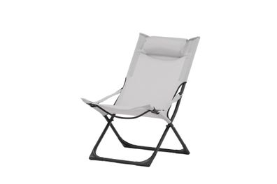 Furnlux Outdoor Sun Lounge Seville Grey & Black 63cm