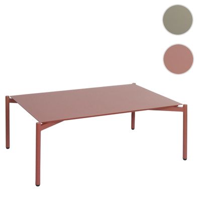 Aluminium-Gartentisch HWC-O11, Outdoor Kaffeetisch Tisch Balkontisch, 105x65cm