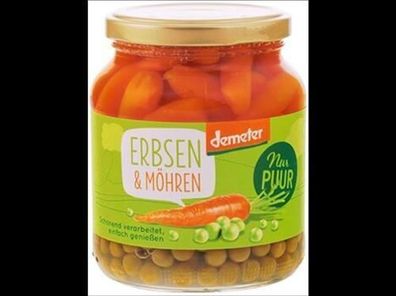 Nur Puur Erbsen & Möhren Demeter 350g