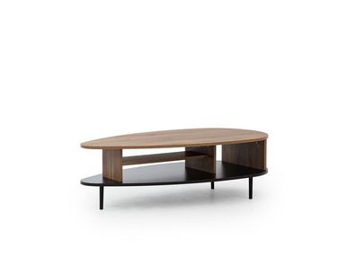 BETTSO Moderne Couchtisch Kaffetisch ovale VIVO 120 x 37 cm Eiche
