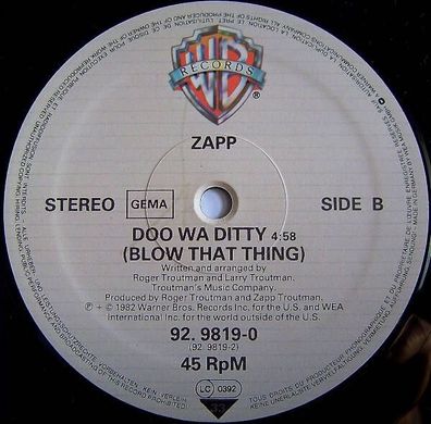 Zapp – Dance Floor / More Bounce To The Ounce