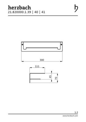 Herzbach DESIGN IX PVD Duschutensilien-Wandablage Brass