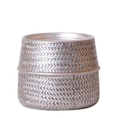Kolibri Home | Groove Blumentopf - Goldener Keramik-Topf - ß12cm