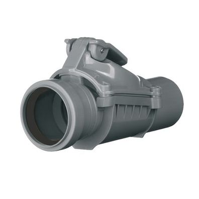 Airfit Rückstauklappe DN50 mit zusätzlichem Handverschluss für horizontalte Montage
