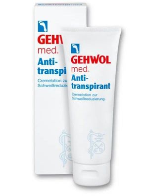 GEHWOL, med Antitranspirant - 125 ml Cremelotion für trockenere, geruchsfreie Füße