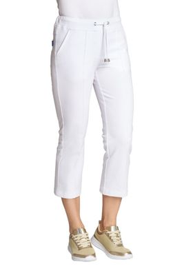 LEIBER 7/8 Sweathose Weiß Aus elastischem Sweat-Gewebe