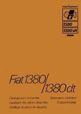 Ersatzteilliste für die Fiat Tratori 1380 und Fiat Tratori 1380 DT