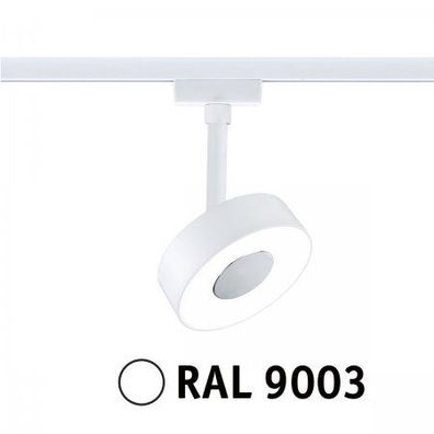 Paulmann 95704 URail LED Schienenspot Circle 4000K 3-Step-Dim 230V Signalweiß