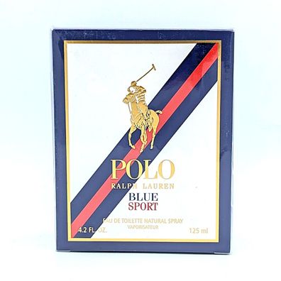 Ralph Lauren Polo Blue Sport Eau De Toilette 125 ml 4.2 FL Oz Neu