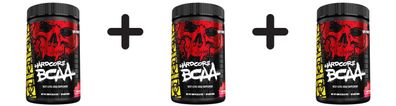 3 x Mutant Hardcore BCAA, Fruit Punch - 390g