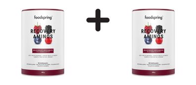 2 x foodspring Recovery Aminos (400g) Wild Berries