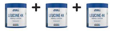 3 x Applied Nutrition Leucine 4K (180 Caps) Unflavoured