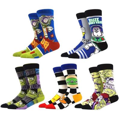 Toy Story 5 Paar Socken (Special Edition) - Pixar Crew Cartoon-Socken
