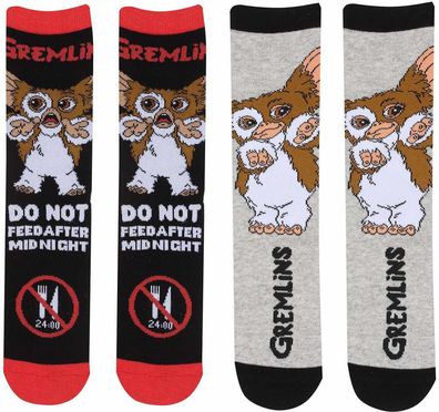 Gizmo 2er Pack Socken - Gremlins Horror Movie-Socks