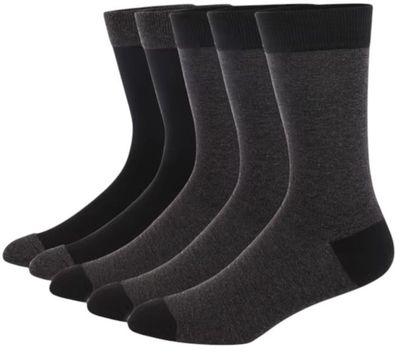 Herren Business Socken - 5er-Pack Schwarze Baumwollsocken - Set 1