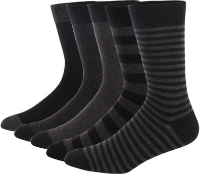 Herren Business Socken - 5er-Pack Schwarze Baumwollsocken - Set 3