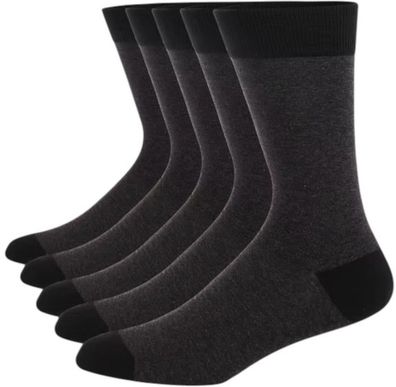 Herren Business Socken - 5er-Pack Schwarze Baumwollsocken - Set 4