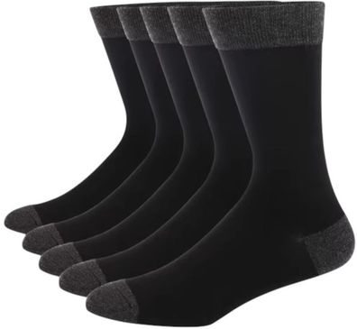 Herren Business Socken - 5er-Pack Schwarze Baumwollsocken - Set 9