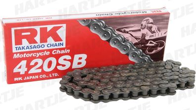RK Kette "420SB" (1/2 x 1/4) Standard mit nahtlos 112 Glieder