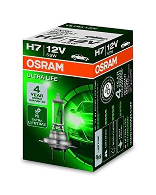 OSRAM Hauptlampe "Ultra Life" H7, Sockel 12 V, 55 W