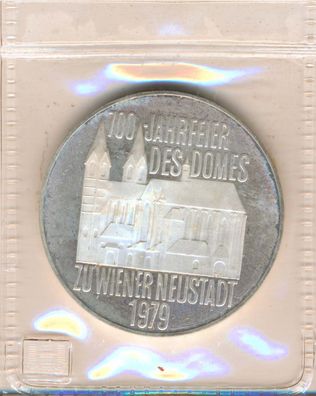 Österreich 100 Schilling 1979 Dom in der Wiener Neustadt Silber PP in Folie*
