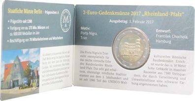 Deutschland 2 Euro 2017 - Porta Nigra - CoinCard*