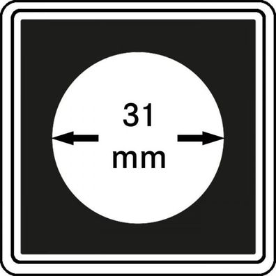 M?ünzkapseln 31mm carree 4er-Packg